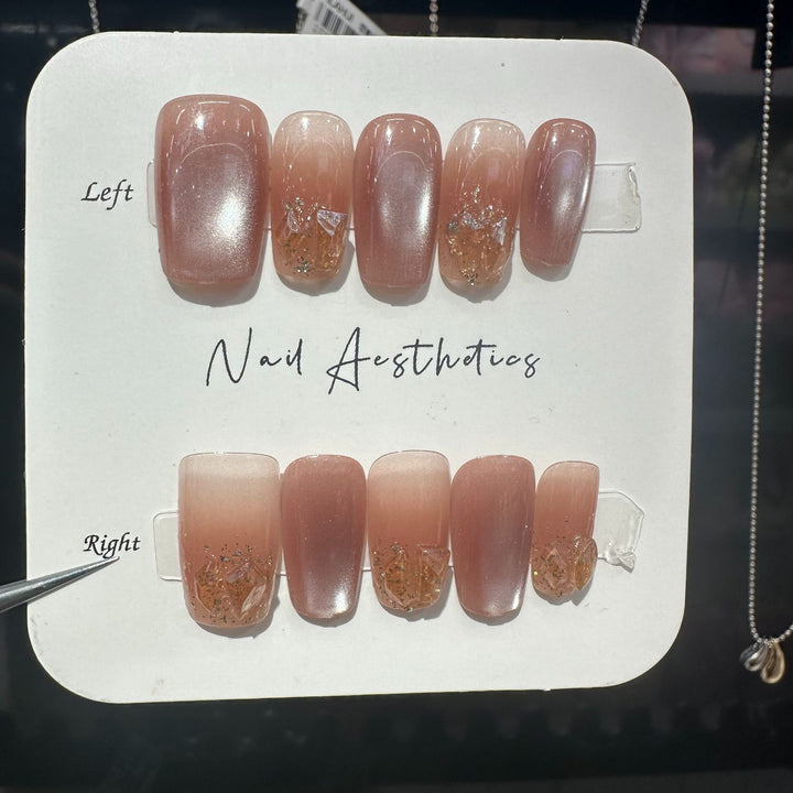Aesthetic Press-On Nail Set Stornfield