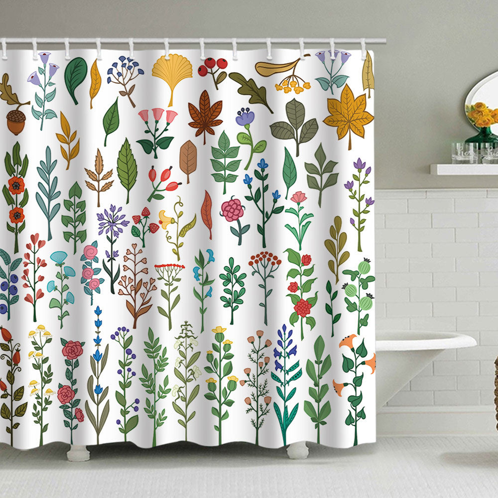 Floral Patterned Shower Curtain Stornfield 1784860161