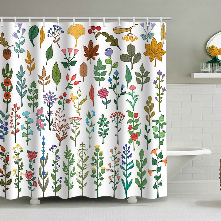Floral Patterned Shower Curtain Stornfield 1784860161