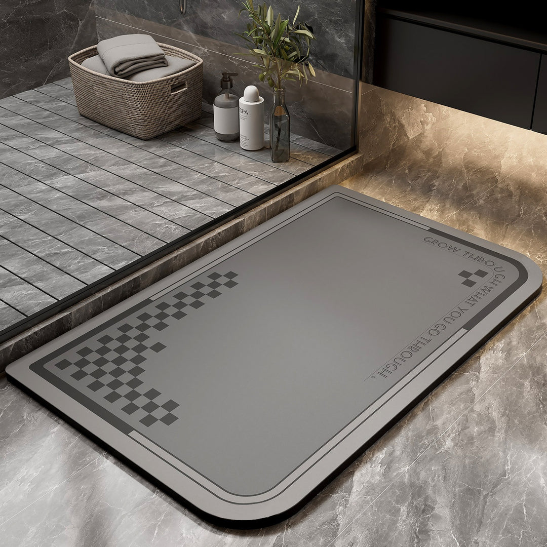 Floral Pattern Bath Mat