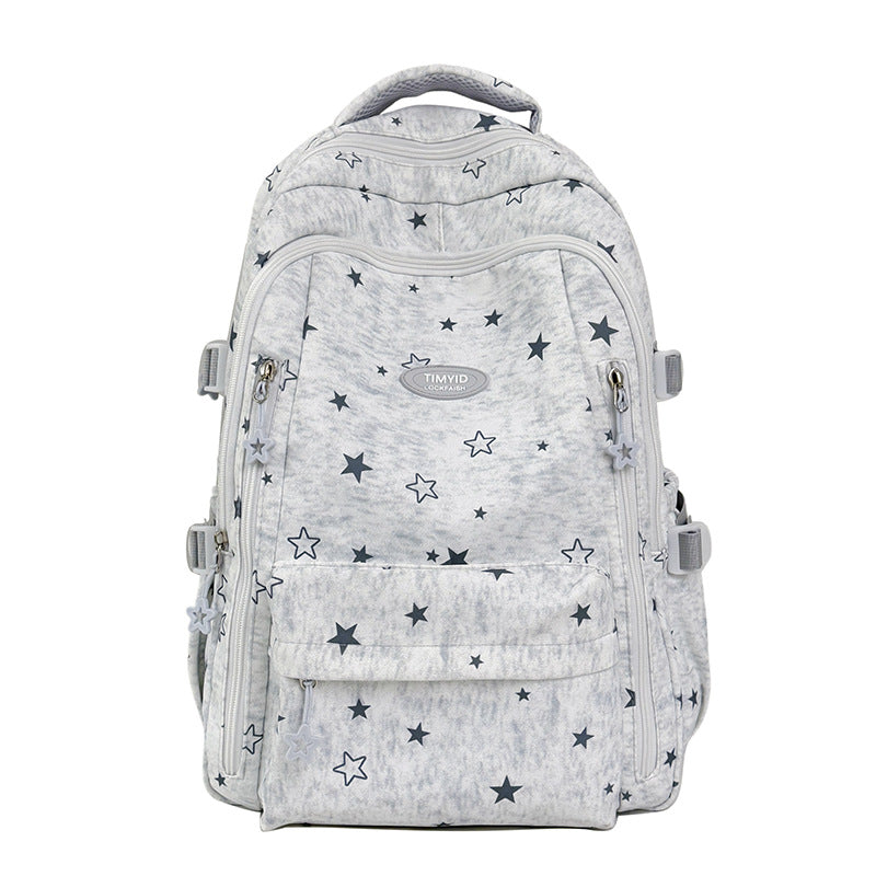 Fun-Themed Star Print Backpack Stornfield