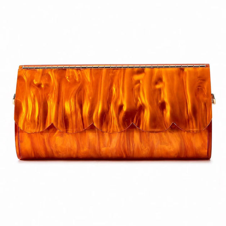 Sculpted Shell Clutch