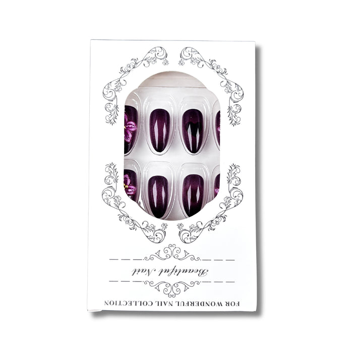 Floral Press-On Nail Set