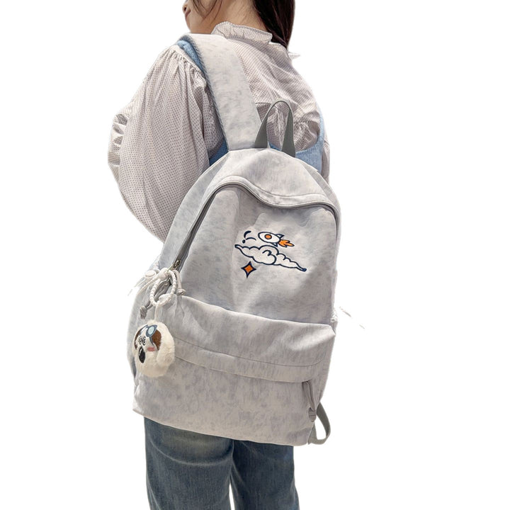 Fashionable backpack with artistic embroidery design Stornfield