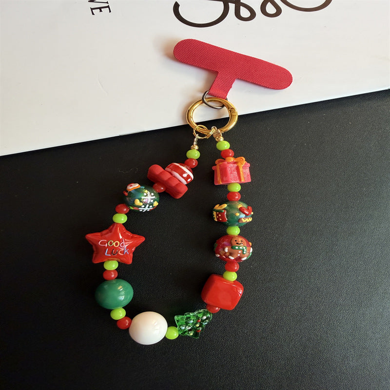 Festive Beaded Charm Keychain Stornfield