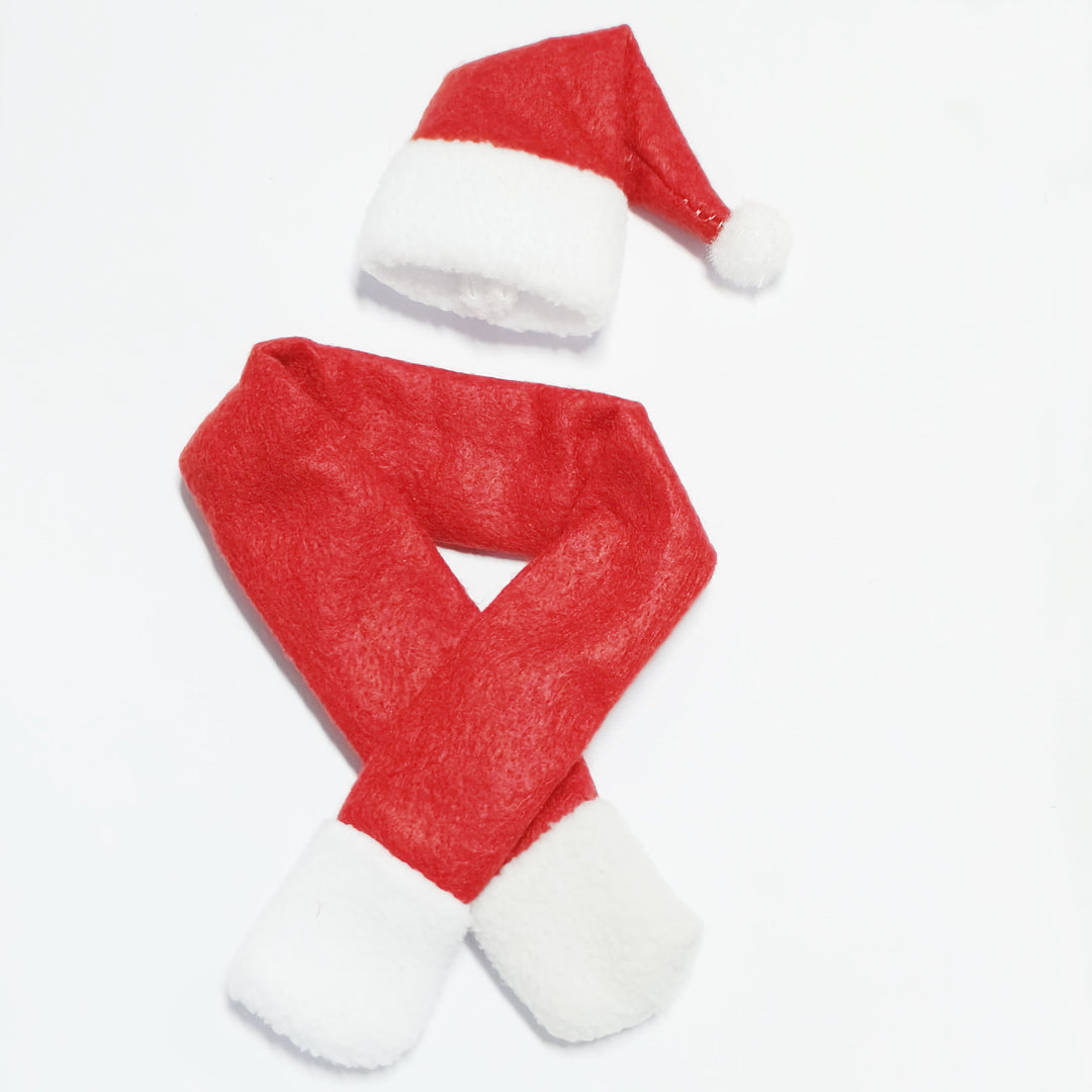 Christmas hat and scarf set