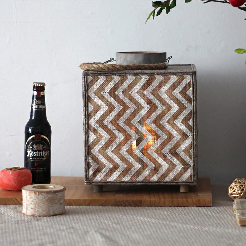 Decorative lantern with zigzag pattern Stornfield