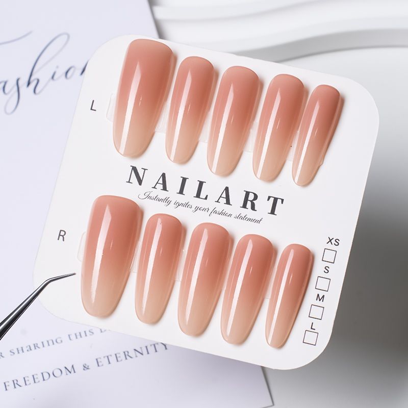 Artificial nails with elegant ombre design Stornfield