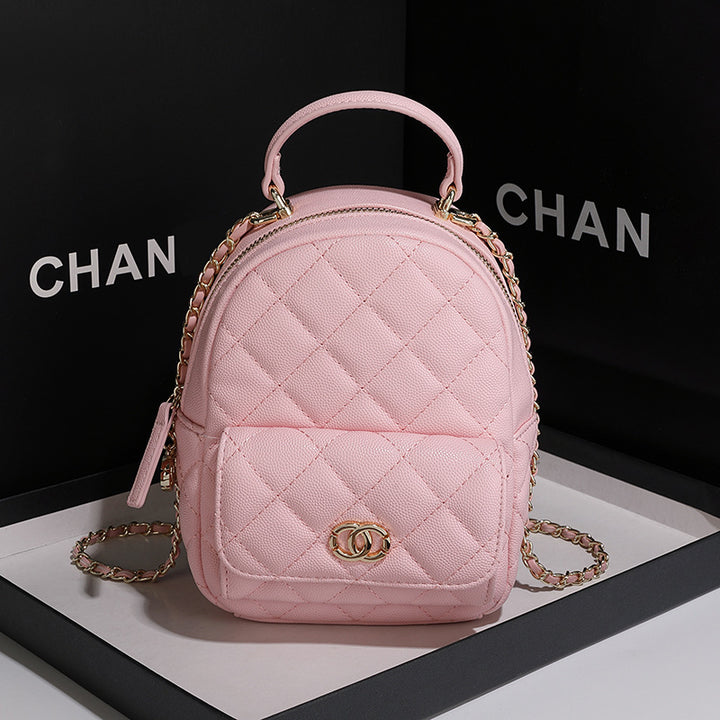 Quilted Mini Backpack Handbag
