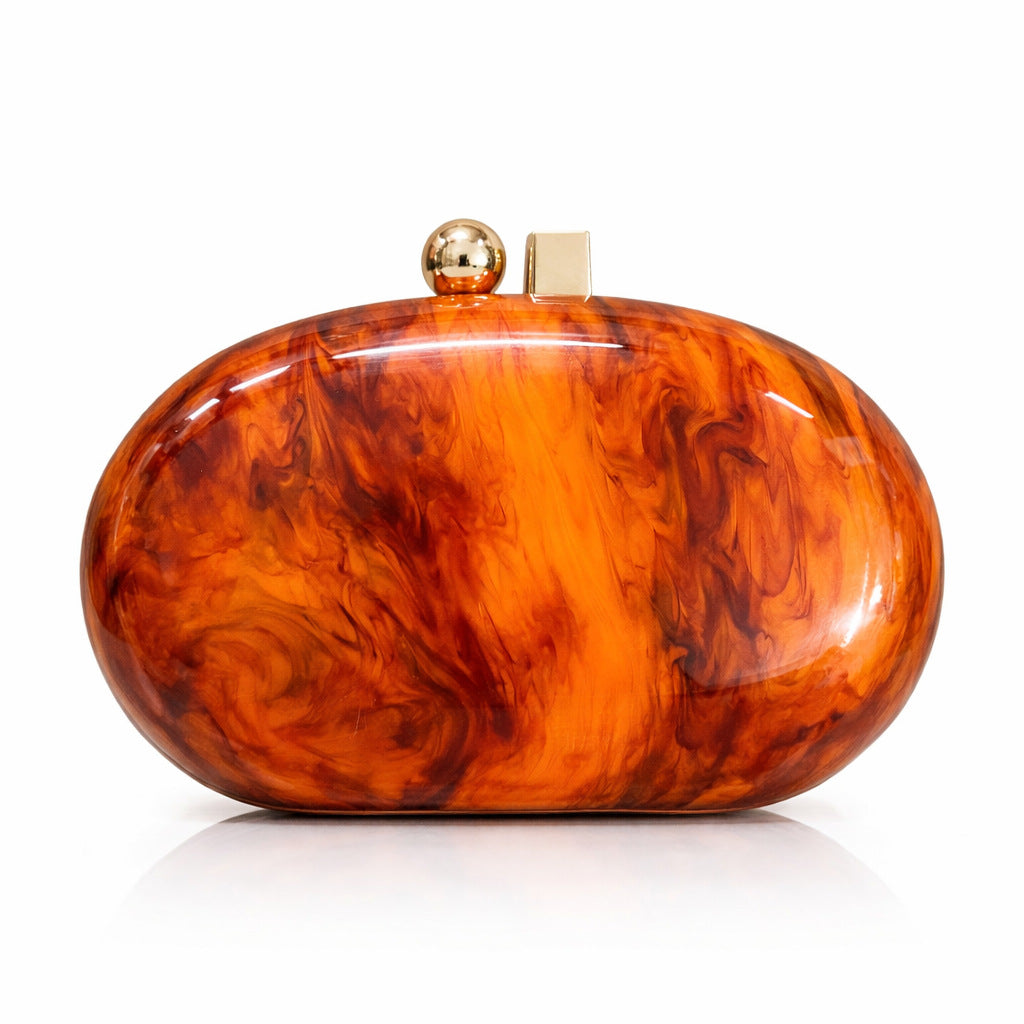 Elegant Oval Evening Clutch