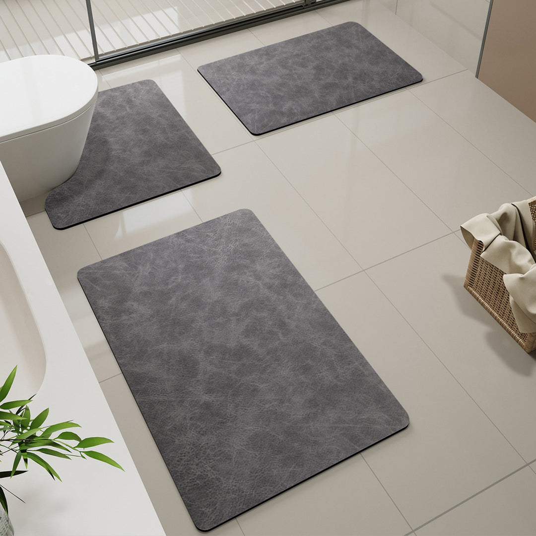 Soft Marble Pattern Bath Mat