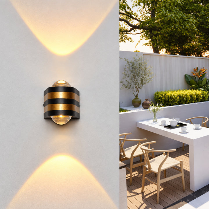 Modern Outdoor Half-Moon Wall Light