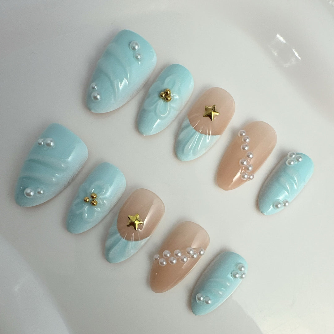 Creative nail art with floral accents Stornfield