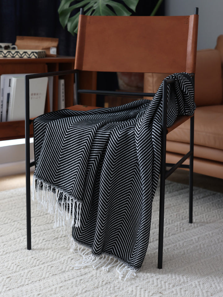 Modern Chevron Pattern Throw Blanket