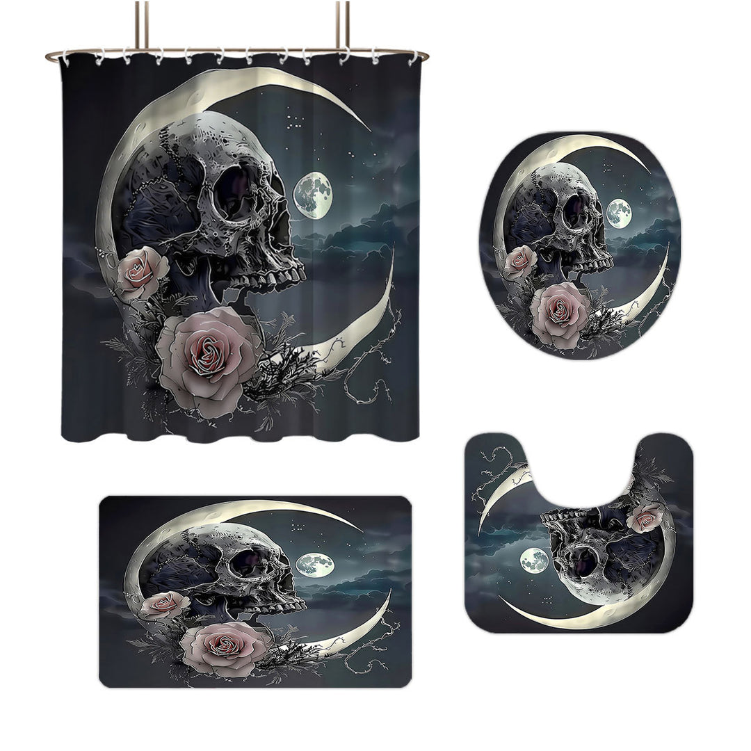 Artistic Skull Themed Bathroom Set Stornfield