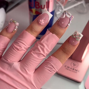 Creative 3D Bow and Pearl Nail Extensions Stornfield