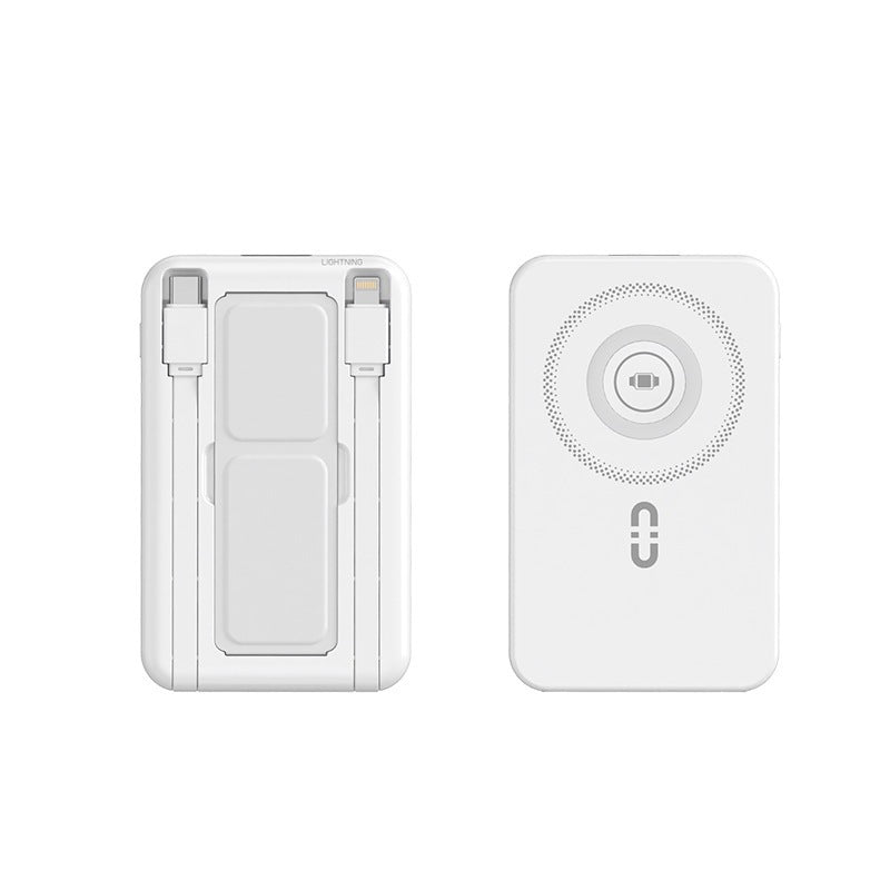 Portable power bank with integrated Qi charging function and magnetic connection Stornfield