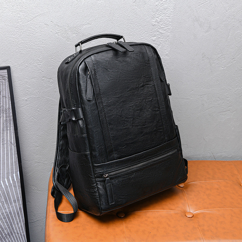 Premium Leather Laptop Backpack Stornfield