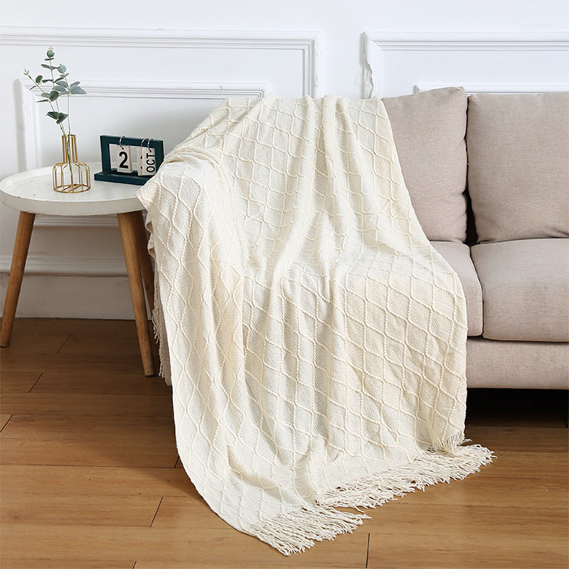 Luxurious Textured Knit Throw Blanket Stornfield