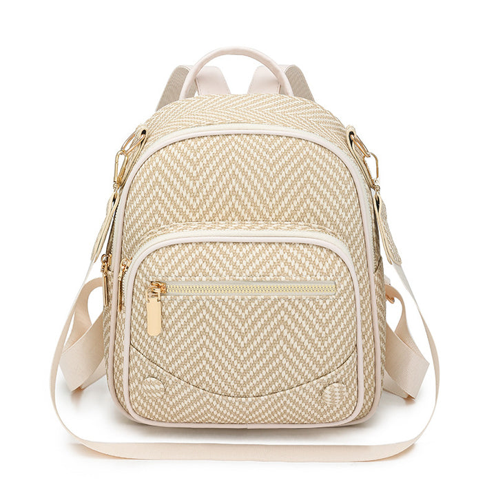 Multi-Functional Herringbone Pattern Backpack Stornfield