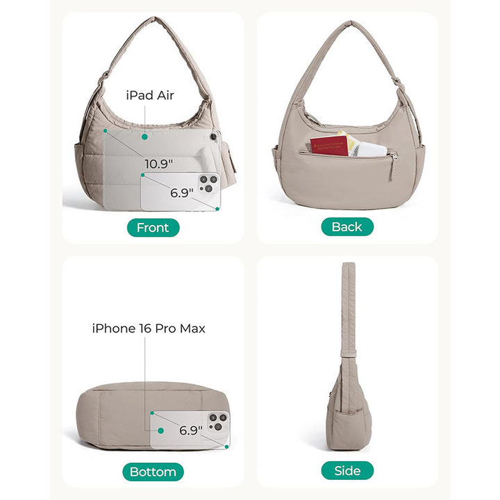 Practical shoulder bag with insulated compartments Stornfield