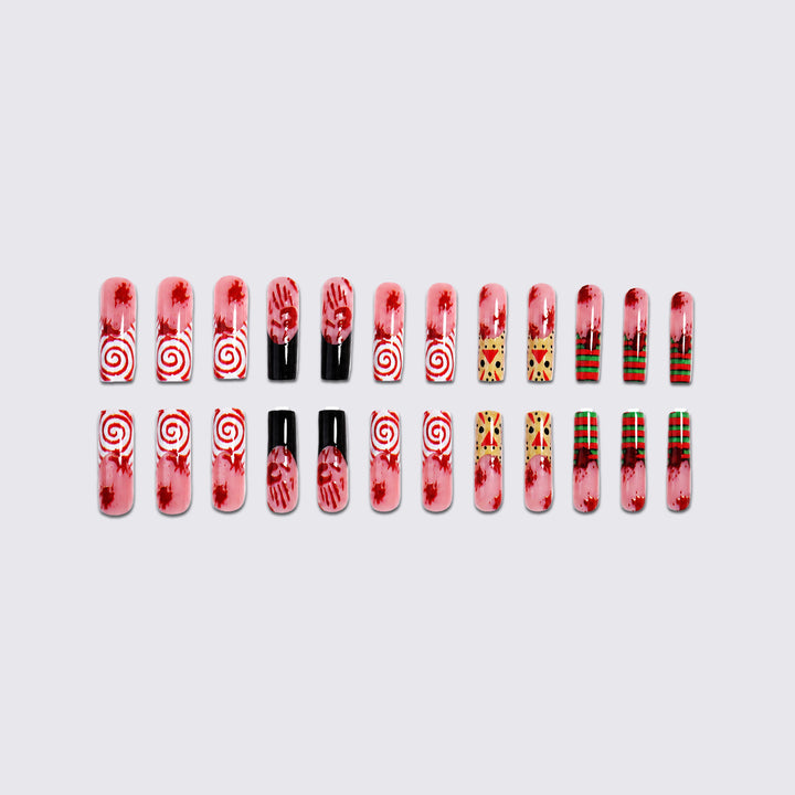 Creative nail art set with creepy Halloween design Stornfield
