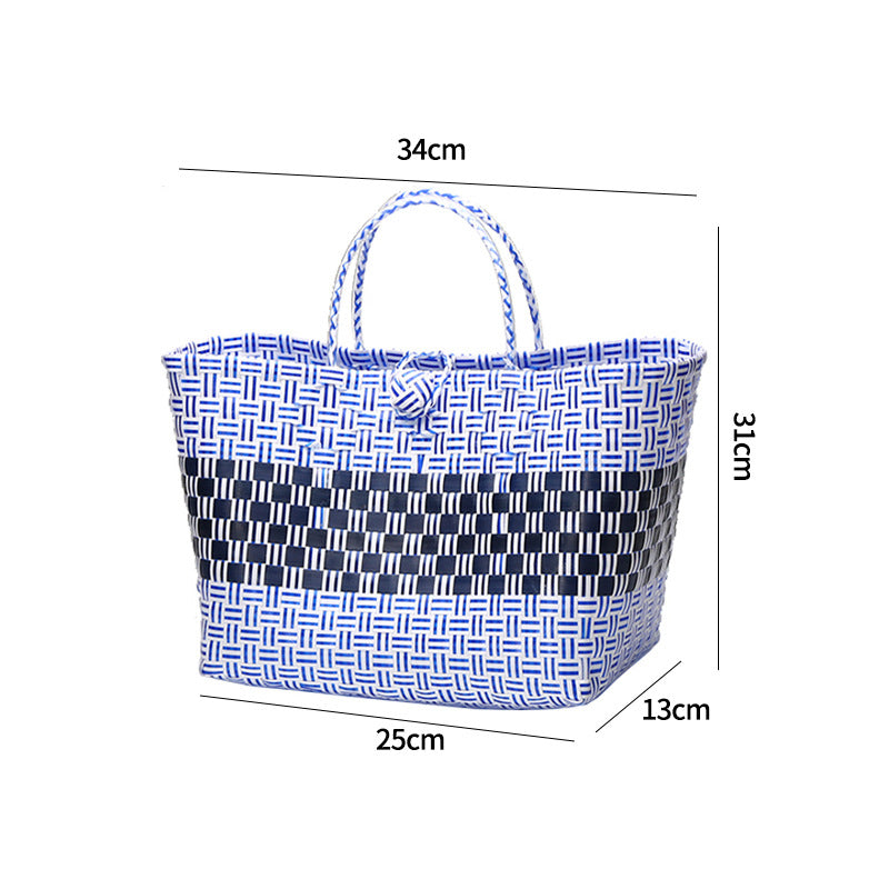 Large Capacity Woven Shopping Tote Stornfield