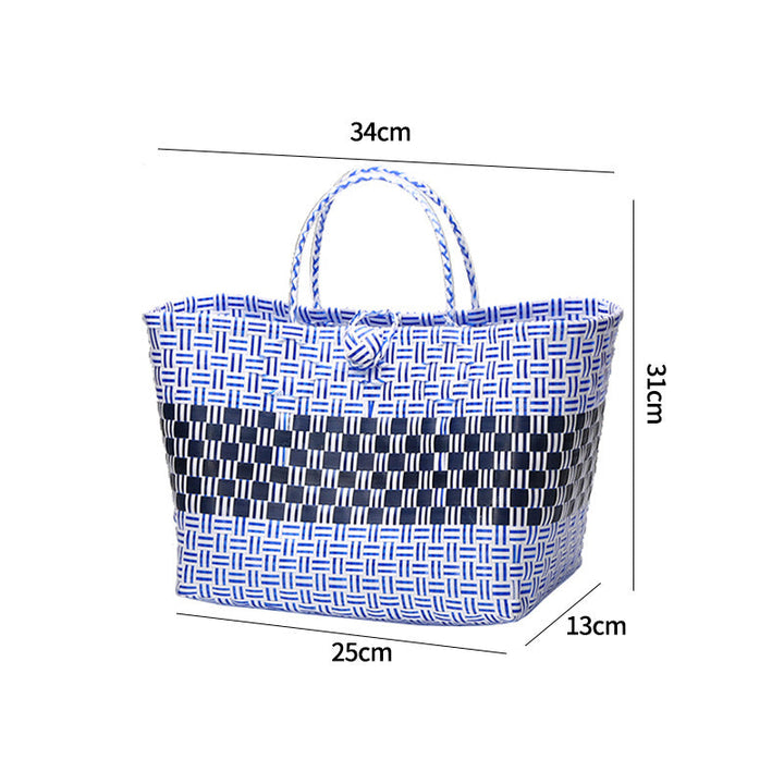 Large Capacity Woven Shopping Tote Stornfield
