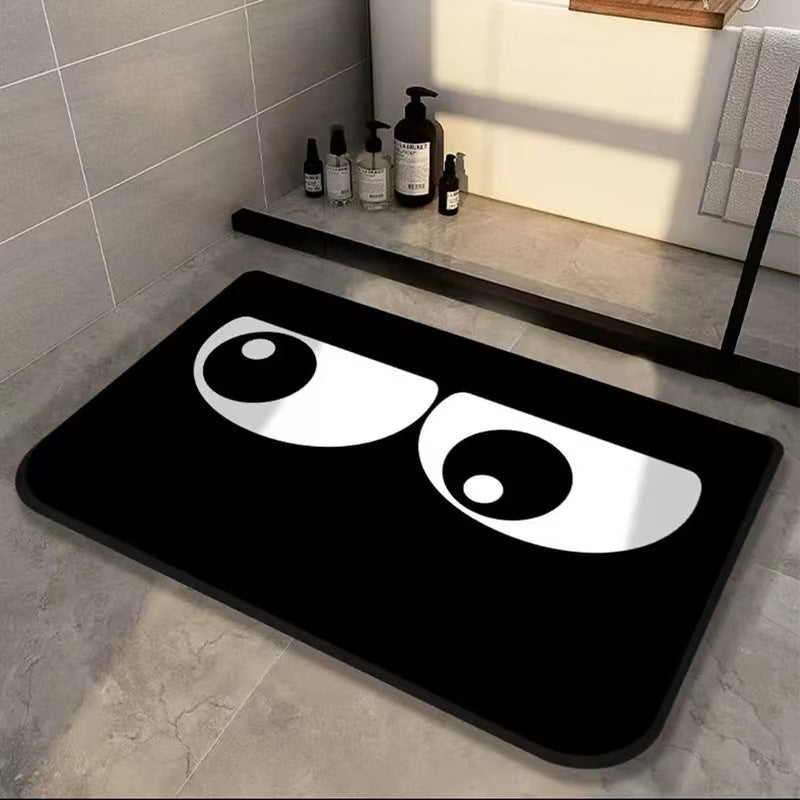 Playful Eye-Theme Bath Mat