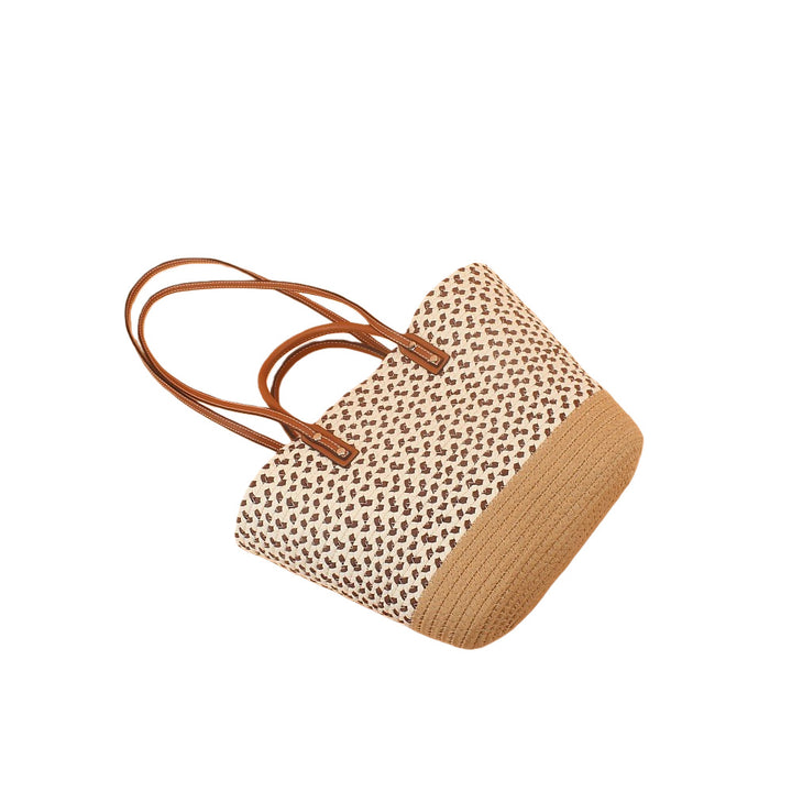 Elegant and Spacious Beach Bag with Woven Design Stornfield