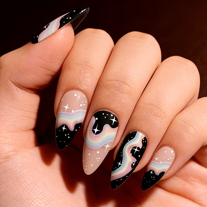 Cosmic Gradient Nail Art Enhancements Stornfield