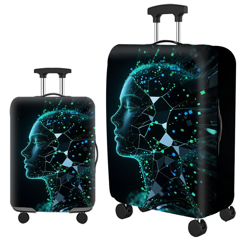 Artistic Cat-Themed Hard Shell Suitcase Stornfield