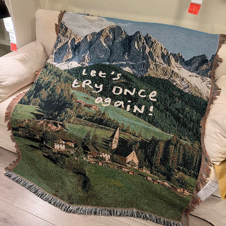 Scenic Landscape Throw Blanket
