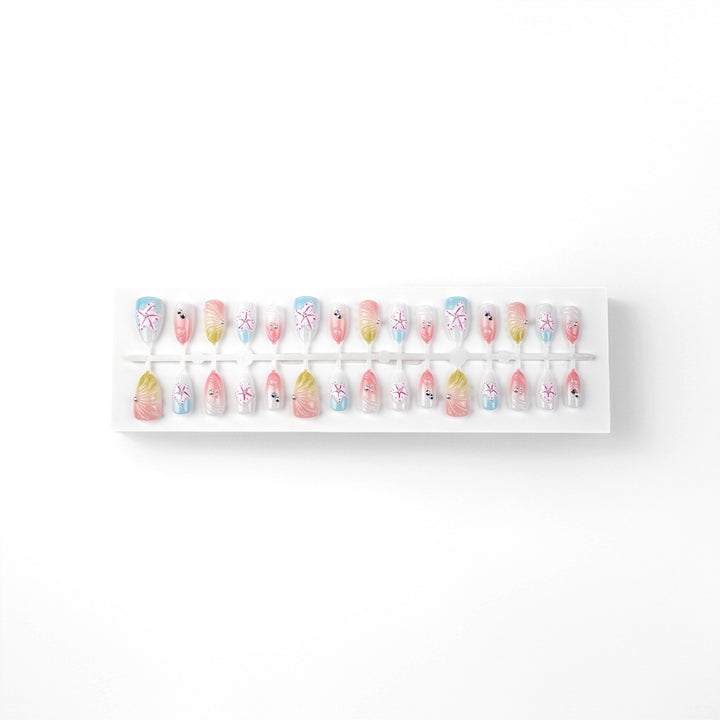 Artistic Sea-Inspired Press-On Nails Stornfield
