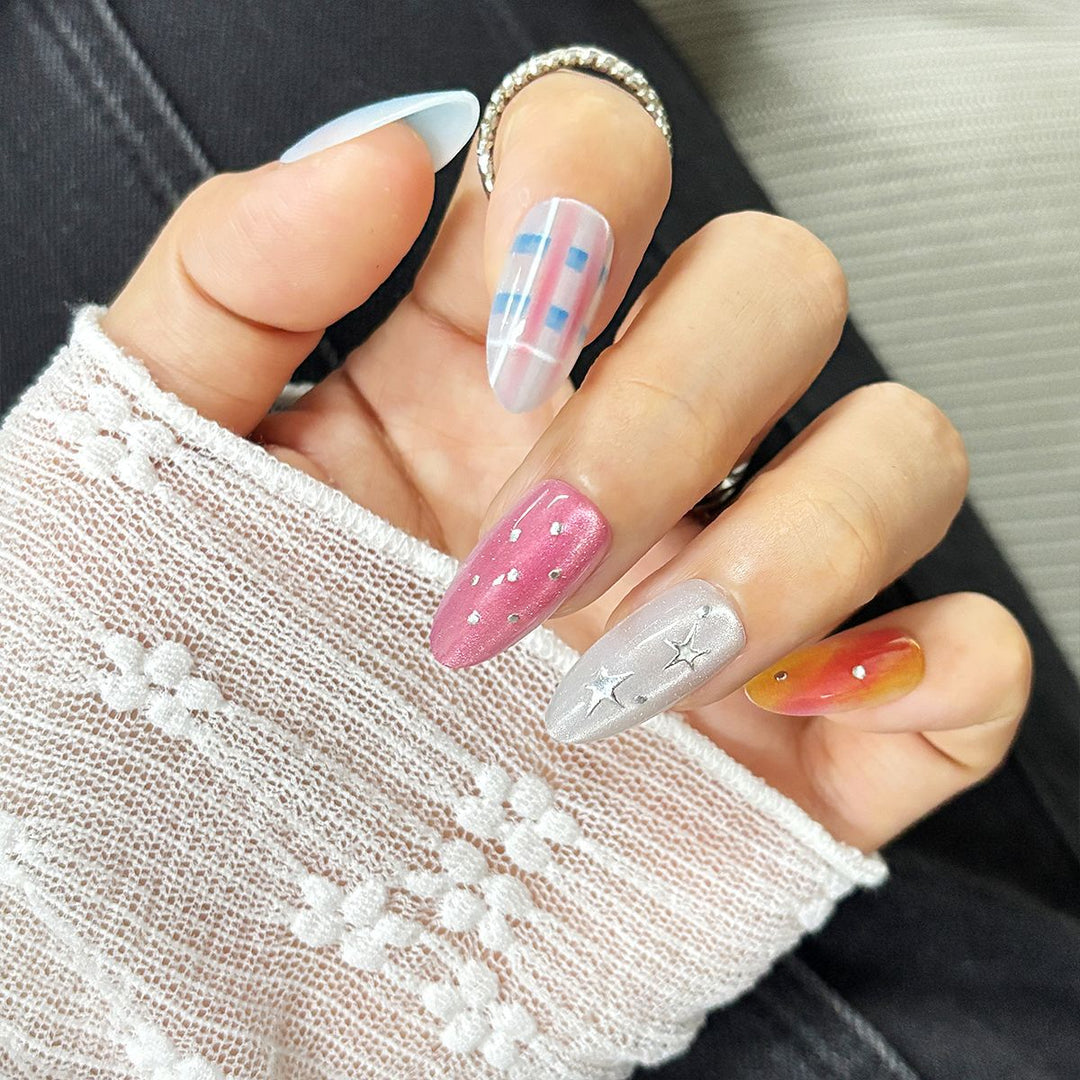 Starry Themed Press-On Nail Set Stornfield
