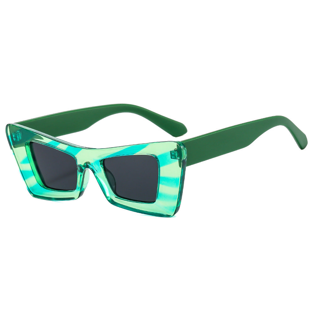 Ladies eye-catching designer sunglasses with modern prism frame Stornfield