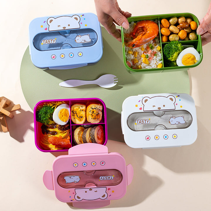 Cute Bear-Themed Bento Box