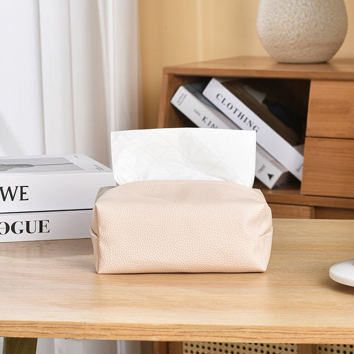 Premium Leather Tissue Box Cover Stornfield
