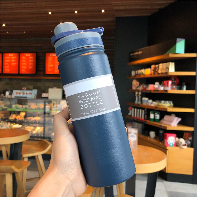 Women's insulated drinking bottle with integrated silicone drinking lid Stornfield