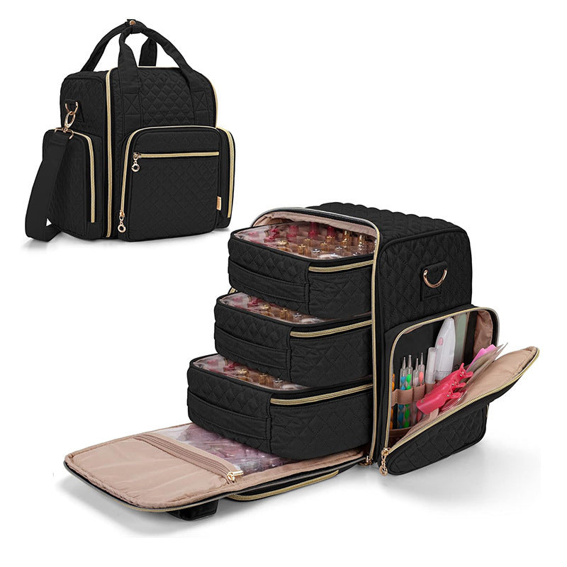 Cosmetic transport bag with organizer compartments Stornfield