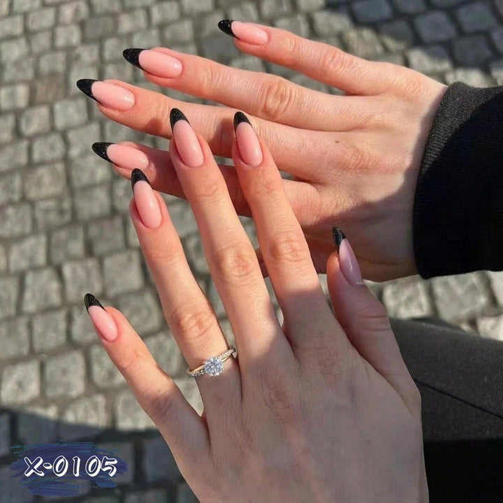 Elegant Stiletto Gel Nail Art