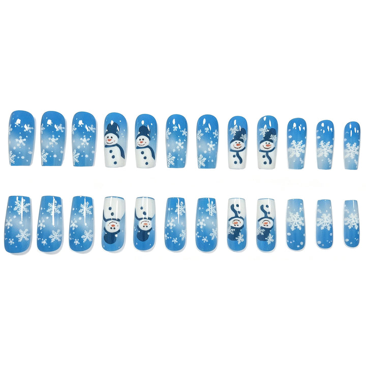 Festive Snowman Nail Art Extensions Stornfield