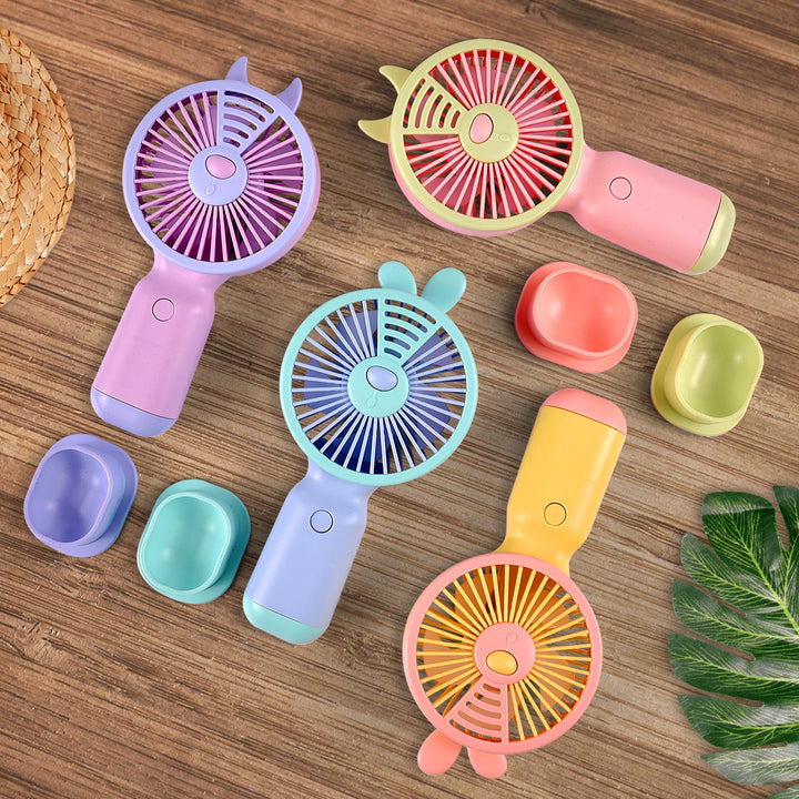 Unisex Portable Hand Fan with Cute Animal Design Stornfield