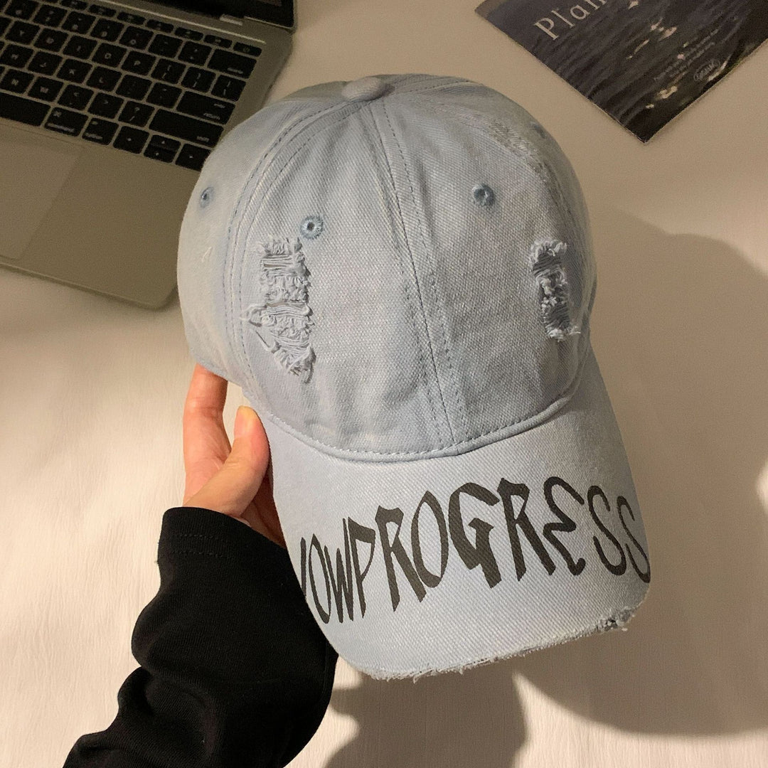 Women's Distressed Cotton Baseball Cap Stornfield 1784188446