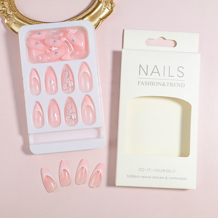 Premium Press-On Nail Set with Decorative Accents Stornfield