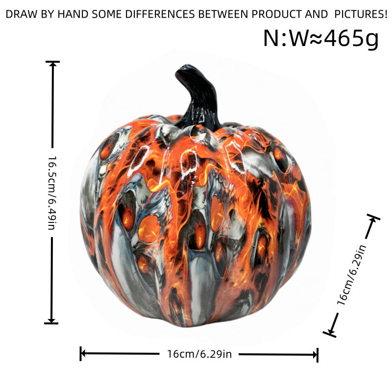 Artistic Halloween Pumpkin Figurine Stornfield