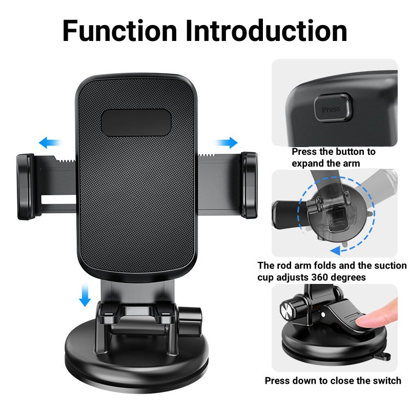 Unisex Auto-Smartphone-Mount with 360-Degree Rotating Mechanism Stornfield