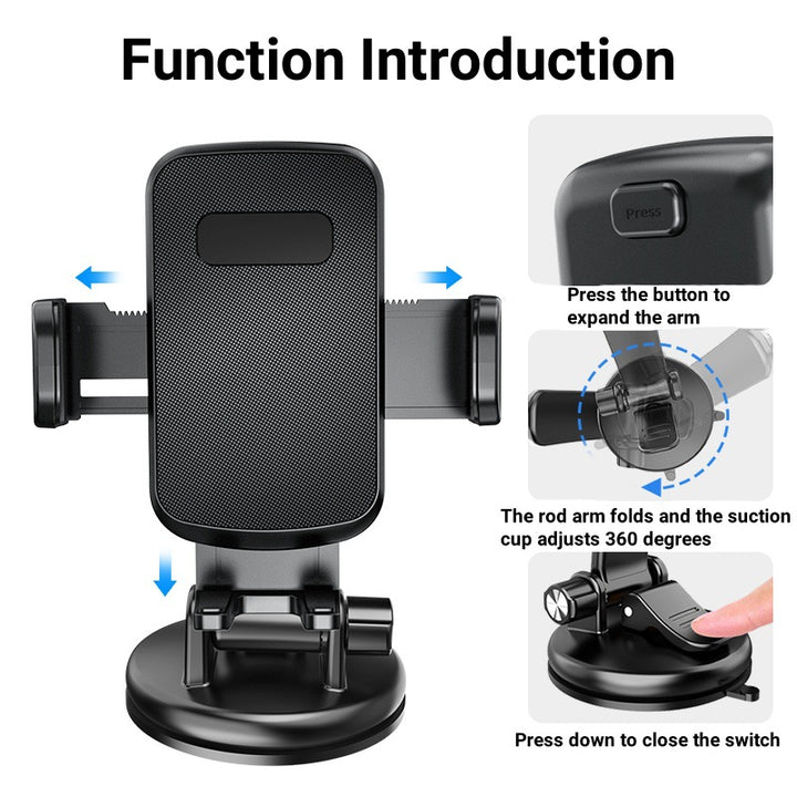 Unisex Auto-Smartphone-Mount with 360-Degree Rotating Mechanism Stornfield