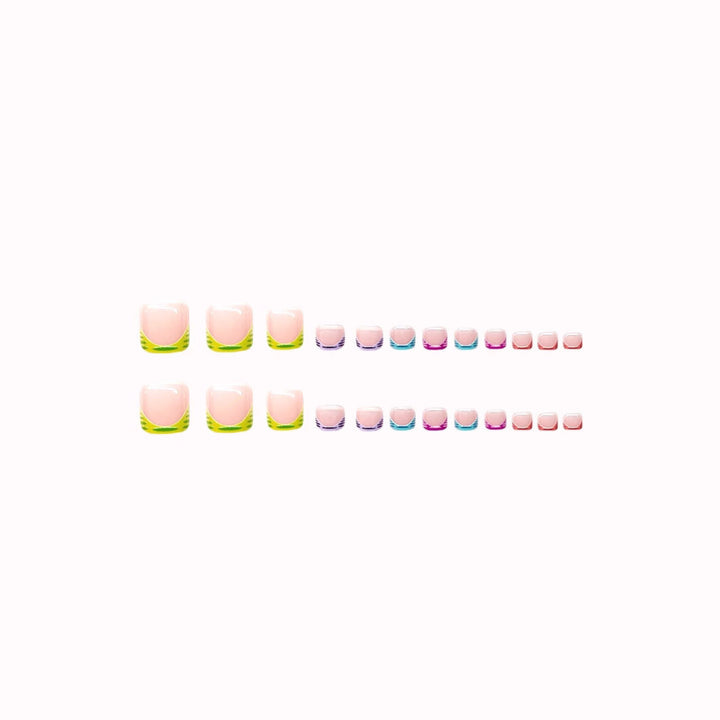 Vibrant Colorful Pedicure Nail Art Stornfield