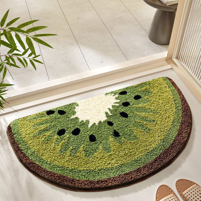 Avocado-Shaped Indoor Bath Mat for Bathroom